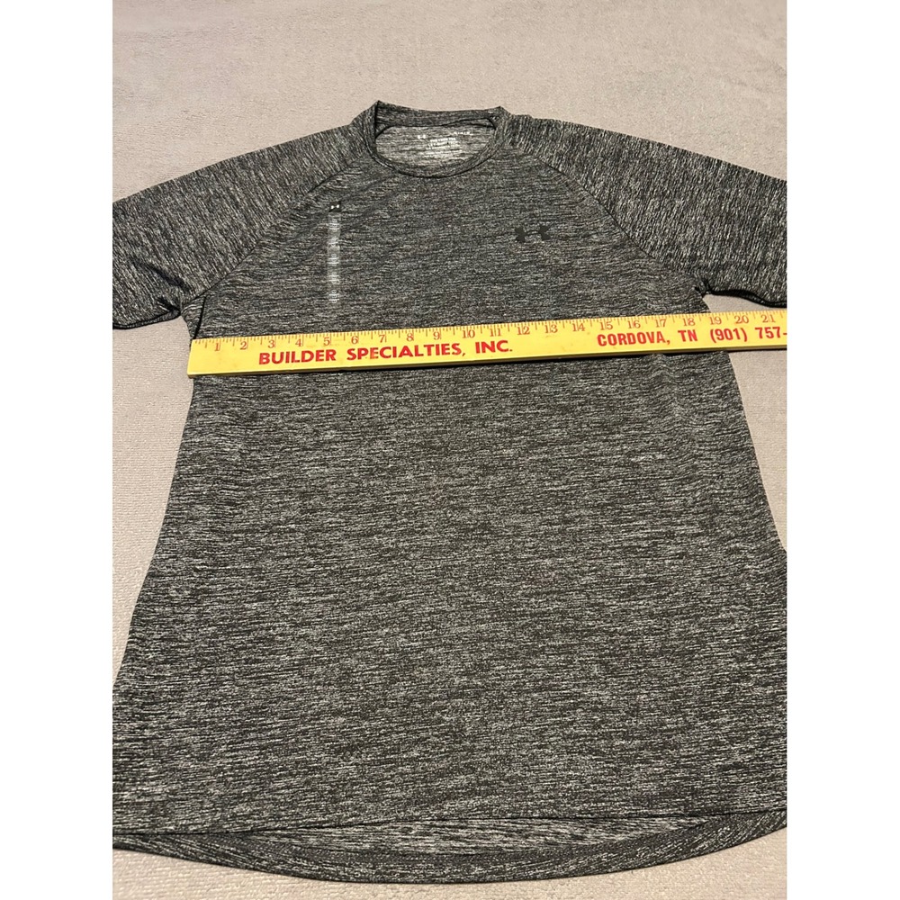 Under Armour Mens Tech Tee Short Sleeve Heather Gray Training Shirt Medium - Picture 3 of 6